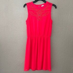 Women’s Maison Jules Eyelet-Cutout A-Line Dress, Medium